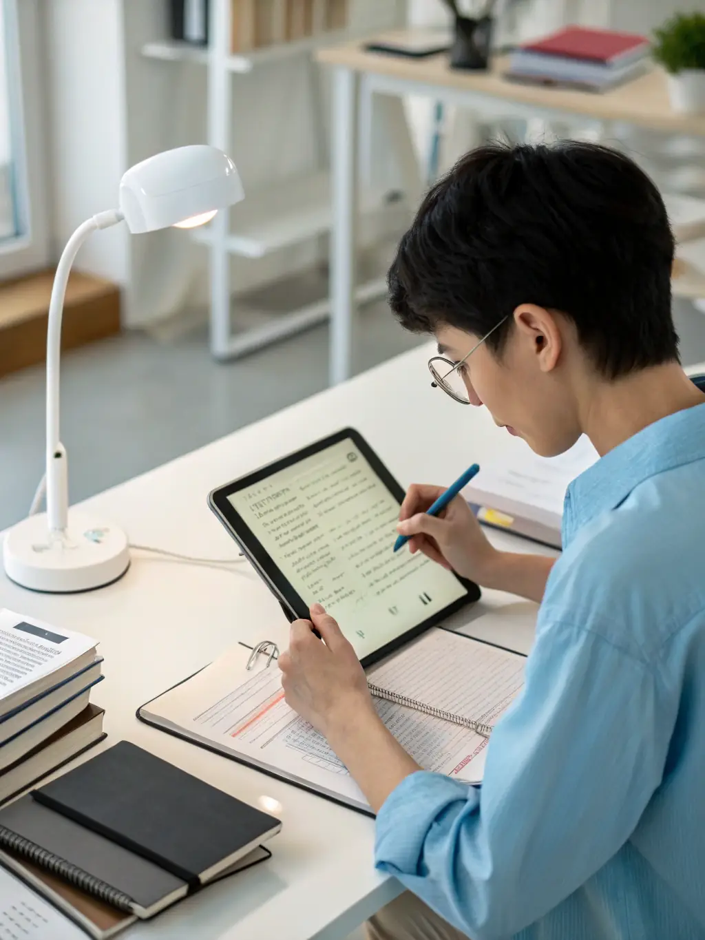 A young professional is reviewing their term life insurance policy, ensuring coverage for a specific period of their life.