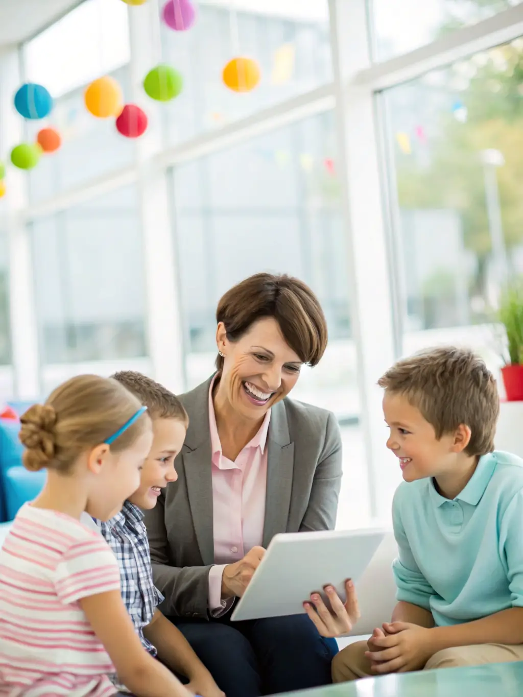 A family happily planning their financial future with an advisor, highlighting the importance of long-term financial planning.